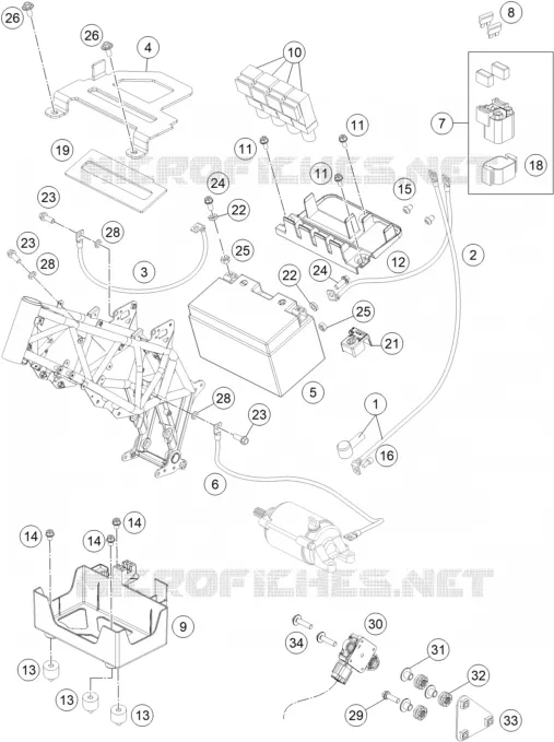 BATTERIE Husqvarna Husqvarna 701 2021 701 SUPERMOTO  701 SUPERMOTO