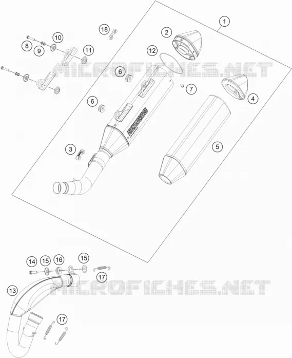 ECHAPPEMENT Husqvarna Husqvarna 450 2021 FS 450  FS 450