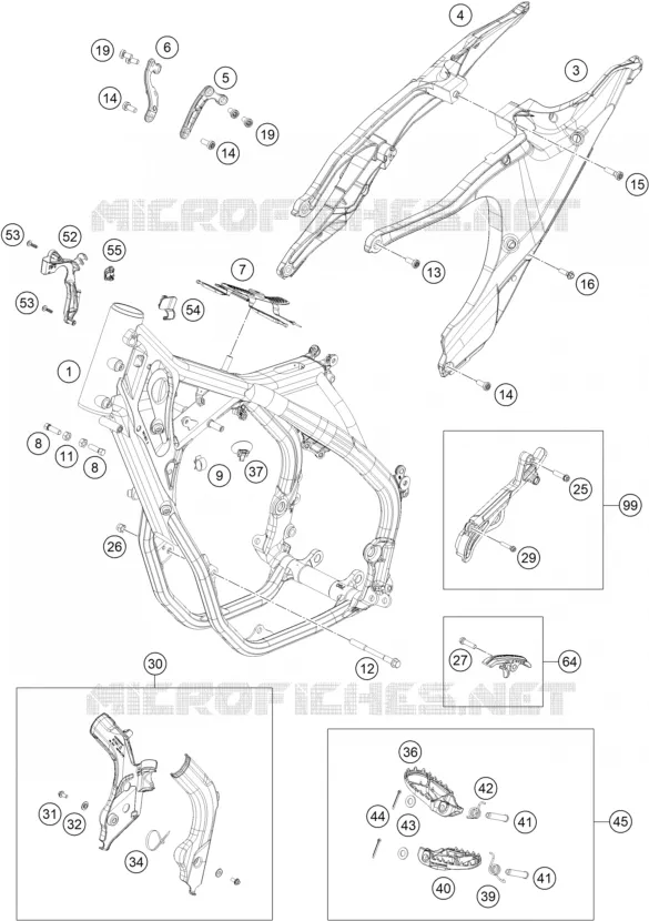 CADRE Husqvarna Husqvarna 501 2021 FE 501  FE 501