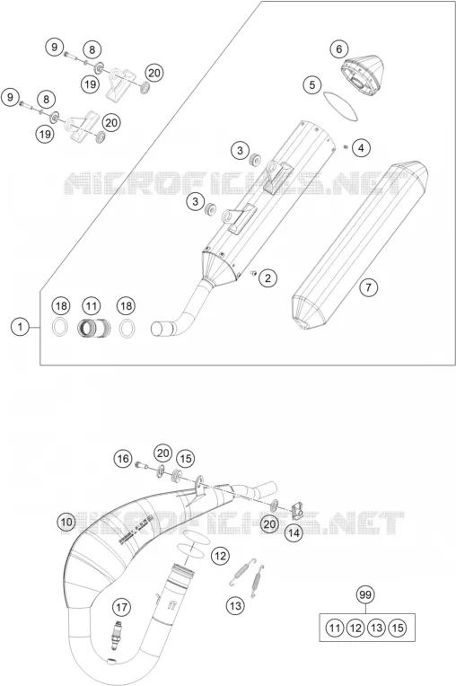 ECHAPPEMENT Husqvarna Husqvarna 150 2021 TE 150  TE 150I