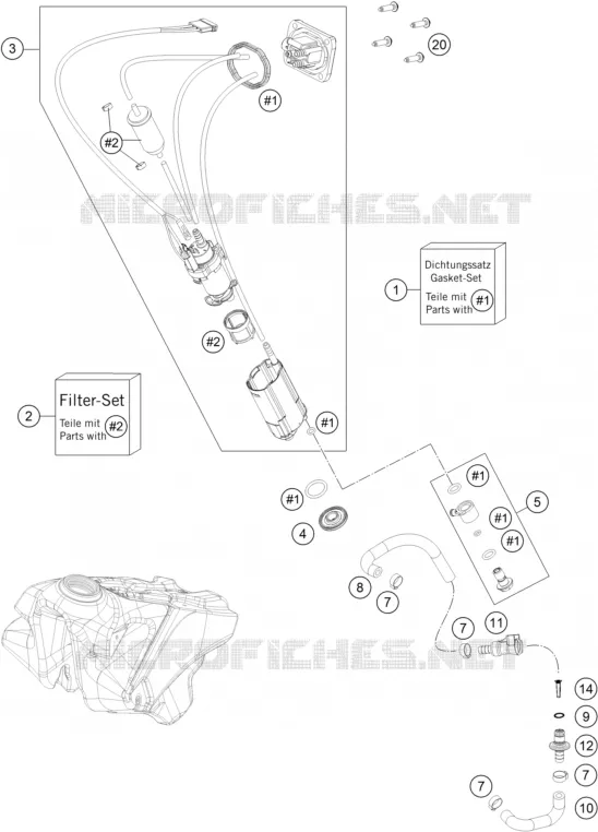 POMPE A ESSENCE Husqvarna Husqvarna 250 2021 FC 250  FC 250