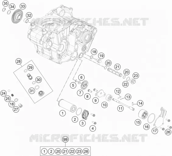 POMPE A HUILE Husqvarna Husqvarna 450 2021 FC 450  FC 450