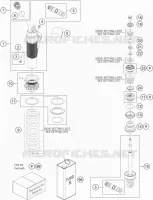 AMORTISSEUR (PIECES) pour Husqvarna TC 85 17/14 de 2021