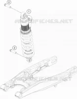 AMORTISSEUR pour Husqvarna TC 85 17/14 de 2021