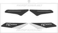 AUTOCOLLANTS pour Husqvarna TC 85 17/14 de 2021