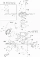 CYLINDRE pour Husqvarna TC 85 17/14 de 2021