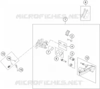 ETRIER DE FREIN AR pour Husqvarna TC 85 17/14 de 2021