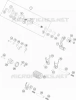 MECANISME DE SELECTION DE VITESSES pour Husqvarna TC 85 17/14 de 2021