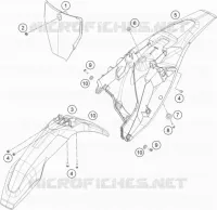 PLASTIQUES pour Husqvarna TC 85 17/14 de 2021