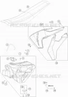 RESERVOIR / SELLE pour Husqvarna TC 85 17/14 de 2021