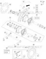 ROUE ARRIERE pour Husqvarna TC 85 17/14 de 2021