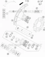 ROUE AVANT pour Husqvarna TC 85 17/14 de 2021