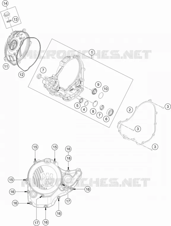 CARTER EMBRAYAGE Husqvarna Husqvarna 350 2022 FE  FE 350s