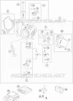 BOITIER PAPILLON INJECTION  250 husqvarna-moto 2022 FC 40