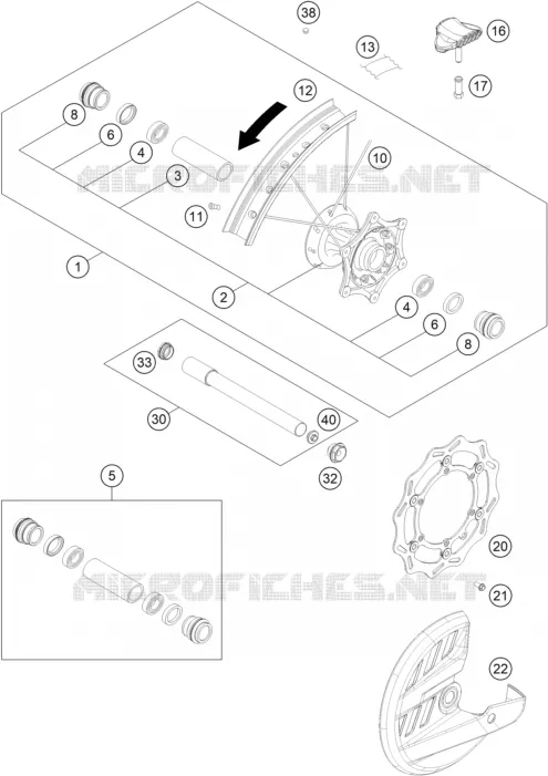 ROUE AVANT Husqvarna Husqvarna 250 2022 FC  FC 250 ROCKSTAR EDITION