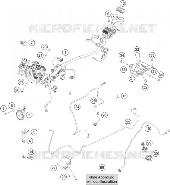 FAISCEAU ELECTRIQUE Husqvarna Husqvarna 200 2022 Svartpilen  SVARTPILEN 200