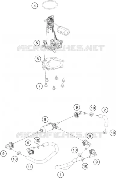 POMPE A ESSENCE Husqvarna Husqvarna 401 2022 Vitpilen  VITPILEN 401