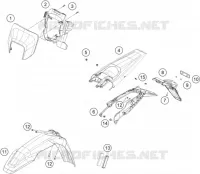 PLASTIQUES  450 husqvarna-moto 2024 FE 14