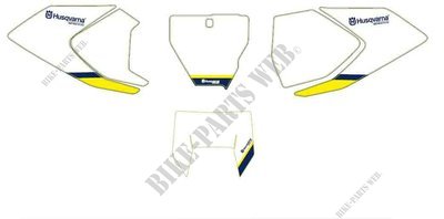 Autocollants de fond de plaque-Husqvarna